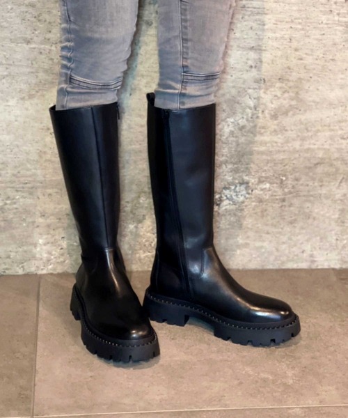 ASH（アッシュ）の「【GOLD】厚底ロングブーツ（ブーツ・レディース・ブラック・35/39/40/36/37/38）」の3枚目の写真