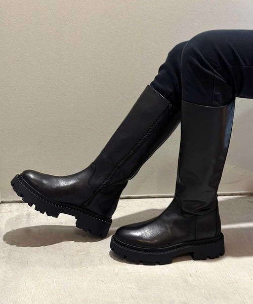 ASH（アッシュ）の「【GOLD】厚底ロングブーツ（ブーツ・レディース・ブラック・35/39/40/36/37/38）」の8枚目の写真