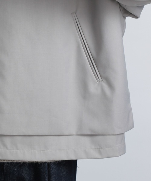 HARE ジップブルゾンセットアップ　グリーングレー HARE（ハレ）の「フラシジップブルゾン(HARE)（ブルゾン）」 - WEAR