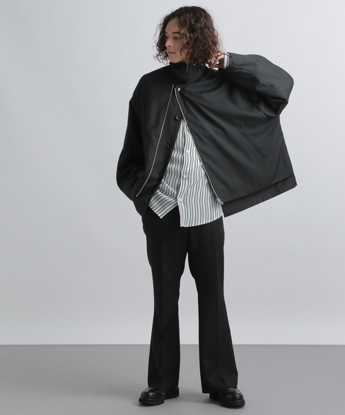 HARE（ハレ）の「TRフラシZIPブルゾン(HARE)（ブルゾン・メンズ・ブラック/グレー/グリーン・SMALL/MEDIUM）」の7枚目の写真