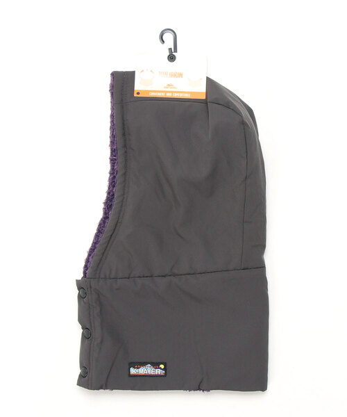 KRIFF MAYER（クリフメイヤー）の「フード型 ネックウォーマー ボタンニンジャりん ポケッタブル バラクラバ（ネックウォーマー/スヌード・キッズ・カーキ/ベージュ/ネイビー/チャコール・MEDIUM/LARGE）」の7枚目の写真