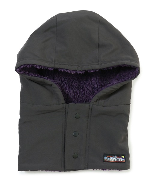 KRIFF MAYER（クリフメイヤー）の「フード型 ネックウォーマー ボタンニンジャりん ポケッタブル バラクラバ（ネックウォーマー/スヌード・キッズ・カーキ/ベージュ/ネイビー/チャコール・MEDIUM/LARGE）」の8枚目の写真