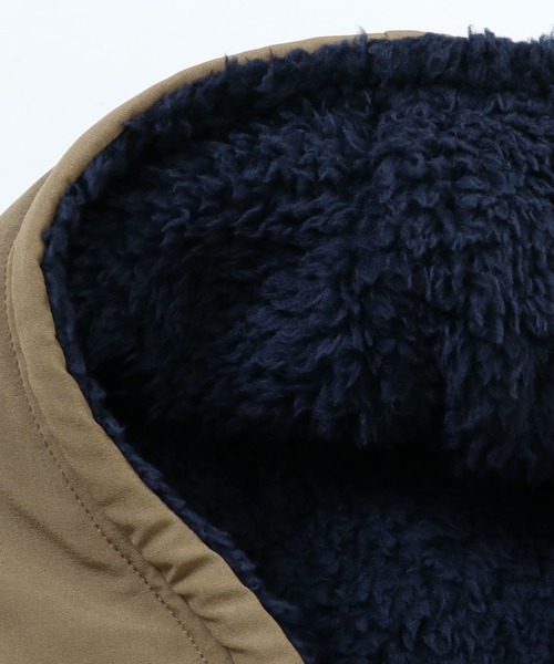 KRIFF MAYER（クリフメイヤー）の「フード型 ネックウォーマー ボタンニンジャりん ポケッタブル バラクラバ（ネックウォーマー/スヌード・キッズ・カーキ/ベージュ/ネイビー/チャコール・MEDIUM/LARGE）」の15枚目の写真