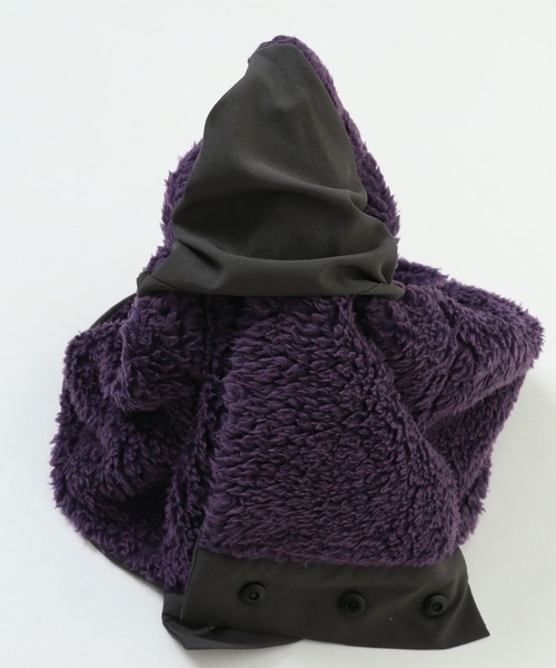 KRIFF MAYER（クリフメイヤー）の「フード型 ネックウォーマー ボタンニンジャりん ポケッタブル バラクラバ（ネックウォーマー/スヌード・キッズ・カーキ/ベージュ/ネイビー/チャコール・MEDIUM/LARGE）」の22枚目の写真