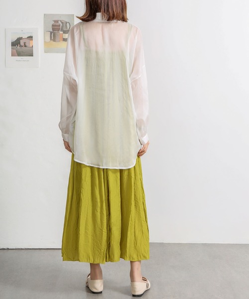 MAISON DE THERESE(メゾン ド テレーズ)の「キャミワンピース(ワンピース・レディース・ホワイト/グリーン・M)」の15枚目の写真