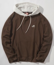 CONVERSE（コンバース）の「【CONVERSE/コンバース】ワンポイントロゴ刺繍 フード切替え プルパーカー/フーディー / ビッグシルエット（パーカー・レディース）」