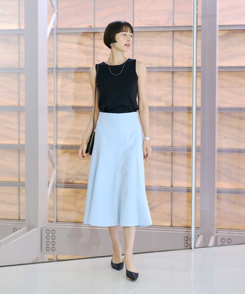 Rouge vif(ルージュヴィフ)の「【XSサイズ展開】フレアサーキュラースカート(スカート・レディース・アイボリー/ブラック/ピンクベージュ/サックスブルー・34/36/38)」の21枚目の写真