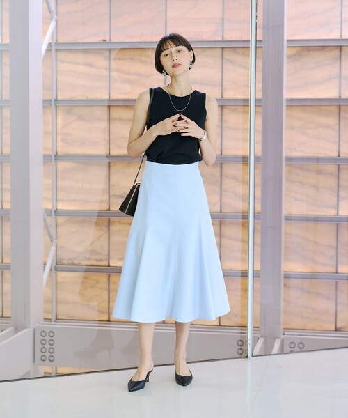Rouge vif(ルージュヴィフ)の「【XSサイズ展開】フレアサーキュラースカート(スカート・レディース・アイボリー/ブラック/ピンクベージュ/サックスブルー・34/36/38)」の19枚目の写真