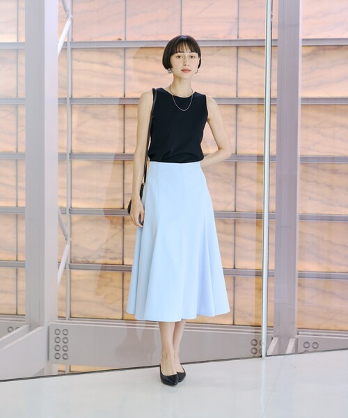 Rouge vif(ルージュヴィフ)の「【XSサイズ展開】フレアサーキュラースカート(スカート・レディース・アイボリー/ブラック/ピンクベージュ/サックスブルー・34/36/38)」の18枚目の写真