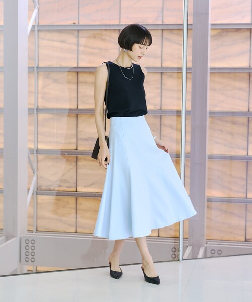 Rouge vif(ルージュヴィフ)の「【XSサイズ展開】フレアサーキュラースカート(スカート・レディース・アイボリー/ブラック/ピンクベージュ/サックスブルー・34/36/38)」の17枚目の写真