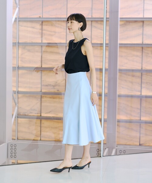 Rouge vif(ルージュヴィフ)の「【XSサイズ展開】フレアサーキュラースカート(スカート・レディース・アイボリー/ブラック/ピンクベージュ/サックスブルー・34/36/38)」の16枚目の写真