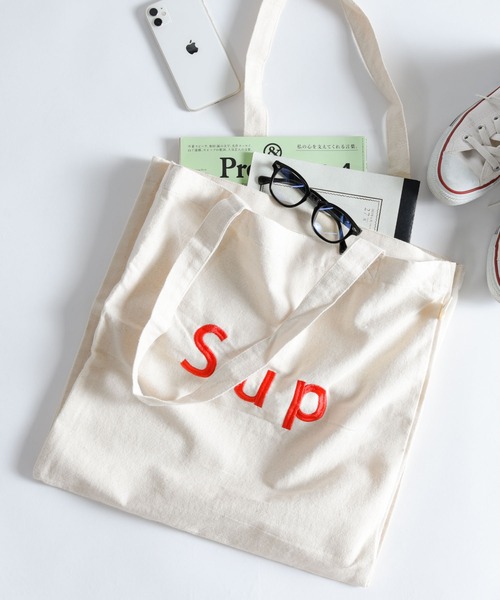 CALIFORNIA OUTFITTERS(カリフォルニア アウトフィッターズ)の「起毛仕切りロゴトート(トートバッグ・レディース・チャコールグレー/ピンク/グレー系その他/ナチュラル/ベージュ系その他/ブルー系その他/コーラルピンク/ネイビー系・ONE SIZE)」の3枚目の写真