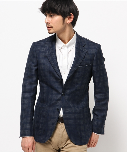 EDIFICE（エディフィス）の「カスリチェック3Bジャケット（テーラード