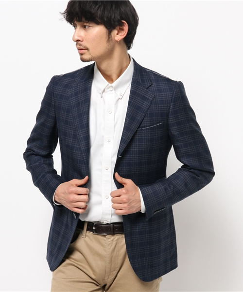 EDIFICE（エディフィス）の「カスリチェック3Bジャケット（テーラード