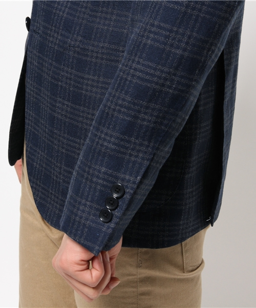 りゅう エディフィス 超高級 秋冬 カシミヤ混 テーラードジャケット MADE IN JAPAN製 EDIFICE ウールカシミヤジャケット ネイビー 38サイズ