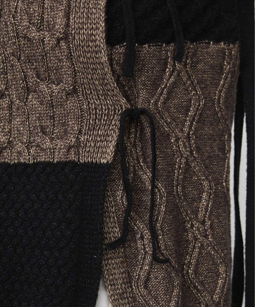 PUBLIC TOKYO(パブリックトウキョウ)の「パターンミックスニットジレベスト(ニット/セーター・レディース・ベージュ/その他2・FREE)」の18枚目の写真