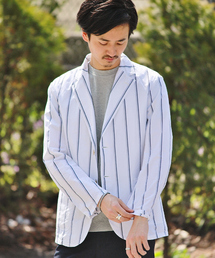 EDIFICE | ◇ワイドストライプ シャツカバーオール(その他アウター)