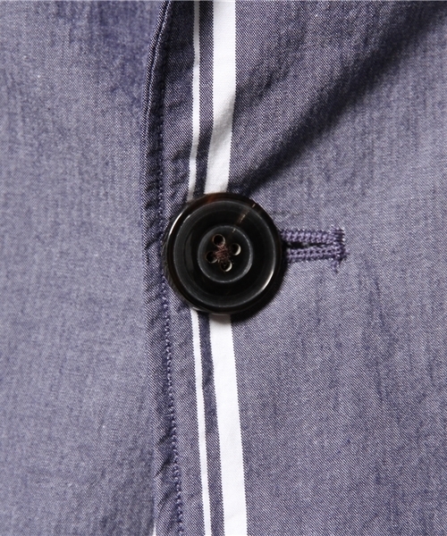 EDIFICE（エディフィス）の「◇ワイドストライプ シャツカバーオール（その他アウター・メンズ・ホワイト/ネイビー・48/46/44/50）」の12枚目の写真