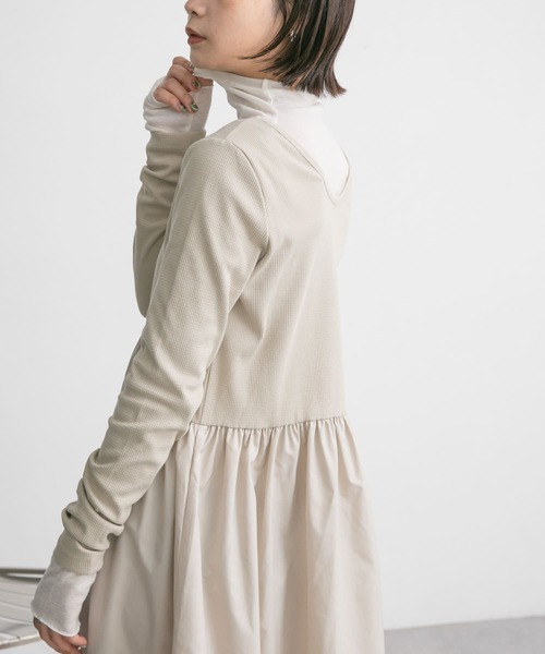 KBF（ケイビーエフ）の「シースルーハイネックトップス（Tシャツ/カットソー・レディース・オフホワイト/オレンジ/ボルドー・ONE）」の19枚目の写真