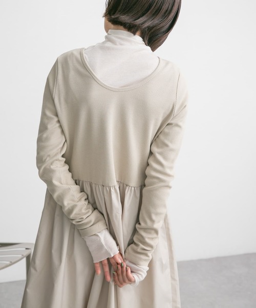 KBF（ケイビーエフ）の「シースルーハイネックトップス（Tシャツ/カットソー・レディース・オフホワイト/オレンジ/ボルドー・ONE）」の7枚目の写真