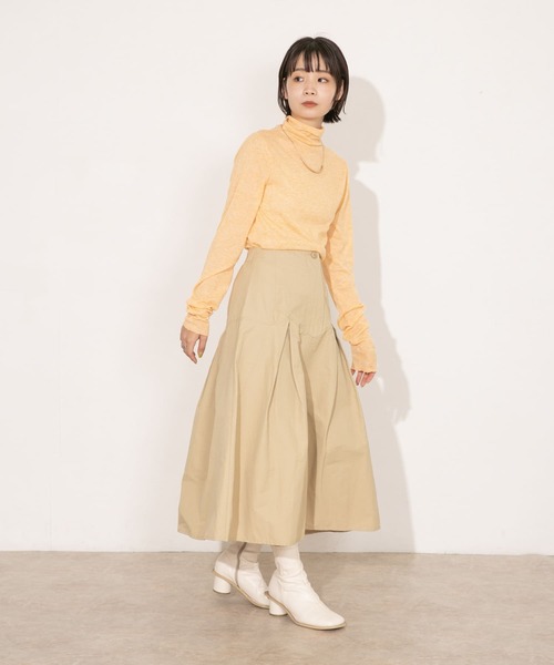 KBF（ケイビーエフ）の「シースルーハイネックトップス（Tシャツ/カットソー・レディース・オフホワイト/オレンジ/ボルドー・ONE）」の22枚目の写真