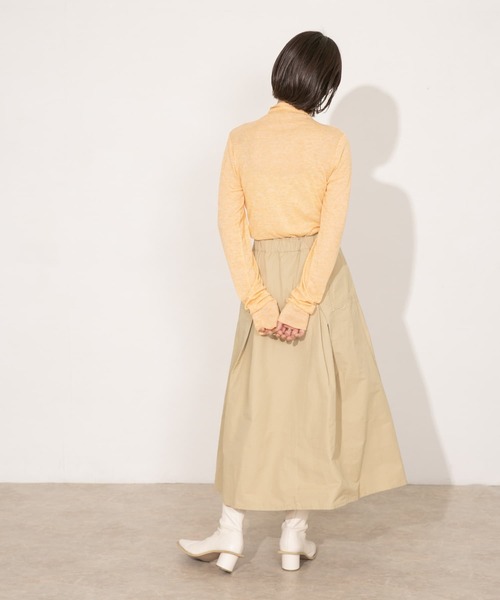 KBF（ケイビーエフ）の「シースルーハイネックトップス（Tシャツ/カットソー・レディース・オフホワイト/オレンジ/ボルドー・ONE）」の10枚目の写真