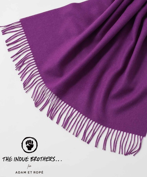 THE INOUE BROTHERS（ザイノウエブラザーズ）の「【THE INOUE BROTHERS for ADAM ET ROPE'】BRUSHED SCARF/UNISEX（マフラー・メンズ・ライトグレー/ブラック/ダークブラウン/パープル/グレー/カーキ/オレンジ/ブルー/キャメル/ライトブルー/イエロー/グリーン/ピンク・FREE）」の9枚目の写真