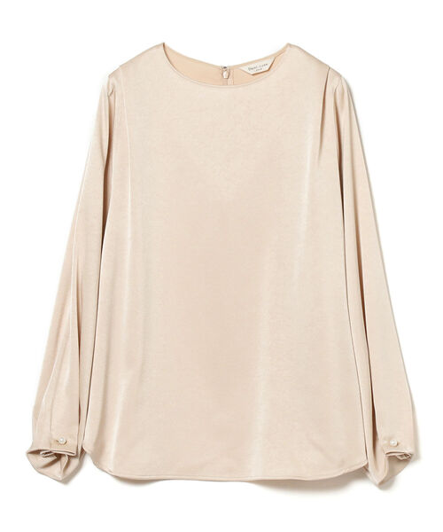 Demi-Luxe BEAMS(デミルクス ビームス)の「Demi-Luxe BEAMS / サテン タック プルオーバー(シャツ/ブラウス・レディース・ブラウン系その他/ネイビー・36/38)」の13枚目の写真