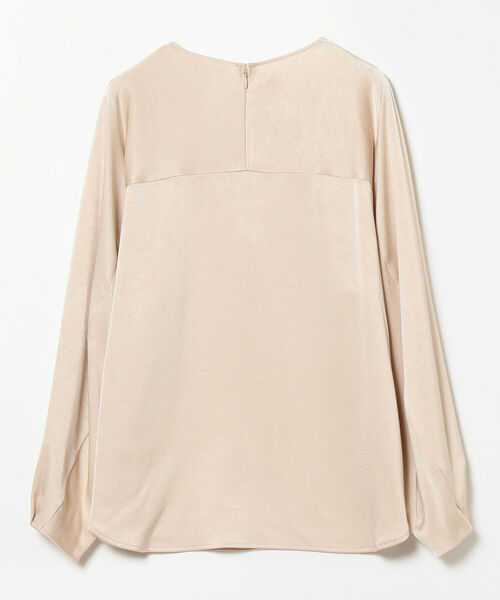 Demi-Luxe BEAMS(デミルクス ビームス)の「Demi-Luxe BEAMS / サテン タック プルオーバー(シャツ/ブラウス・レディース・ブラウン系その他/ネイビー・36/38)」の16枚目の写真