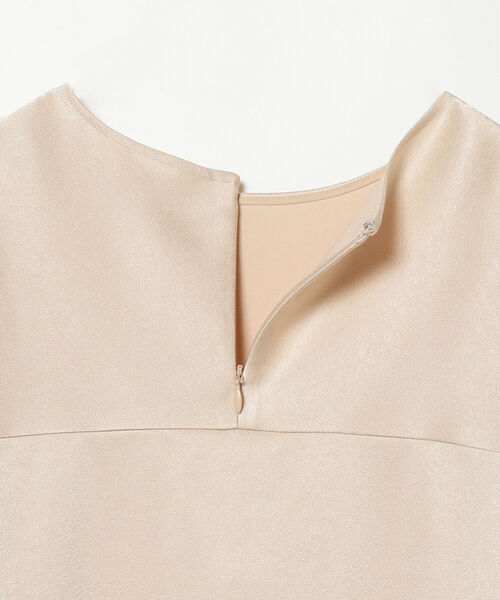 Demi-Luxe BEAMS(デミルクス ビームス)の「Demi-Luxe BEAMS / サテン タック プルオーバー(シャツ/ブラウス・レディース・ブラウン系その他/ネイビー・36/38)」の17枚目の写真