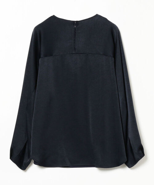 Demi-Luxe BEAMS(デミルクス ビームス)の「Demi-Luxe BEAMS / サテン タック プルオーバー(シャツ/ブラウス・レディース・ブラウン系その他/ネイビー・36/38)」の20枚目の写真