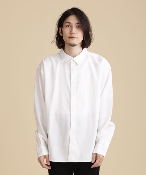 NANO universe(ナノユニバース)の「LB.04/WEB限定 エントリーワイドレギュラーカラーシャツ(シャツ/ブラウス・メンズ・ホワイト/ライトグレー/モカ・S/M/L)」の16枚目の写真