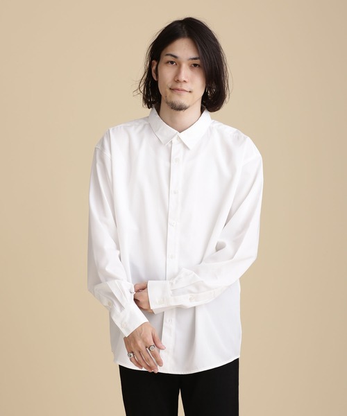 NANO universe(ナノユニバース)の「LB.04/WEB限定 エントリーワイドレギュラーカラーシャツ(シャツ/ブラウス・メンズ・ホワイト/ライトグレー/モカ・S/M/L)」の17枚目の写真