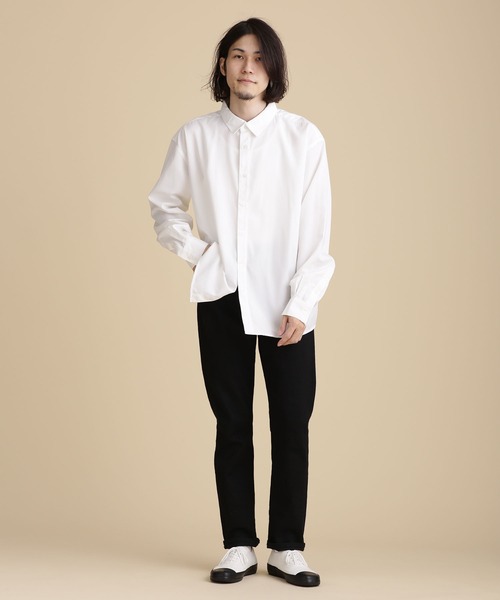 NANO universe(ナノユニバース)の「LB.04/WEB限定 エントリーワイドレギュラーカラーシャツ(シャツ/ブラウス・メンズ・ホワイト/ライトグレー/モカ・S/M/L)」の18枚目の写真