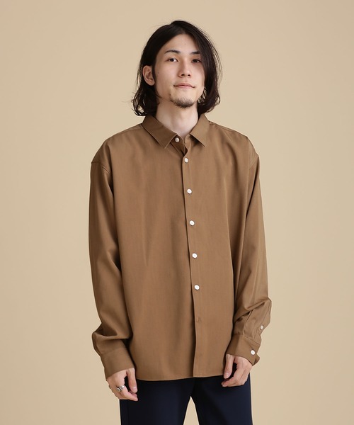 NANO universe(ナノユニバース)の「LB.04/WEB限定 エントリーワイドレギュラーカラーシャツ(シャツ/ブラウス・メンズ・ホワイト/ライトグレー/モカ・S/M/L)」の21枚目の写真