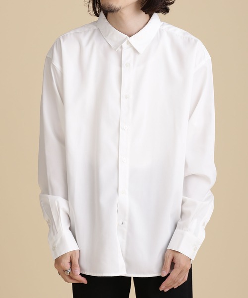 NANO universe(ナノユニバース)の「LB.04/WEB限定 エントリーワイドレギュラーカラーシャツ(シャツ/ブラウス・メンズ・ホワイト/ライトグレー/モカ・S/M/L)」の12枚目の写真