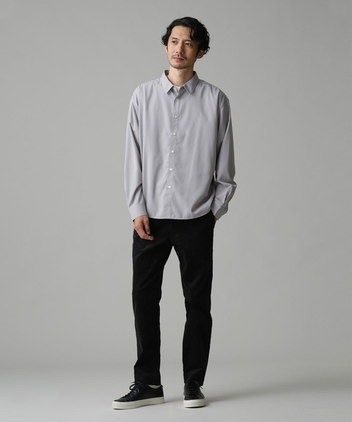 NANO universe(ナノユニバース)の「LB.04/WEB限定 エントリーワイドレギュラーカラーシャツ(シャツ/ブラウス・メンズ・ホワイト/ライトグレー/モカ・S/M/L)」の5枚目の写真