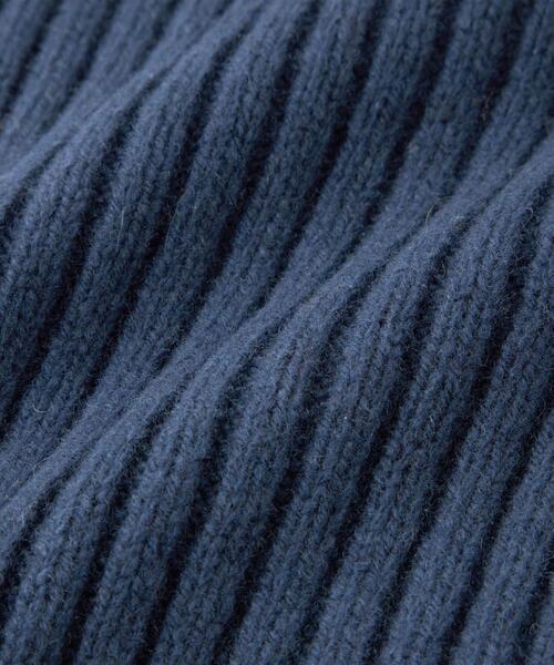 green label relaxing（グリーンレーベルリラクシング）の「ハミルトンラムズウール リブ編み マフラー（マフラー・メンズ・グレー/ダークグリーン/ベージュ/ロイヤルブルー・FREE）」の11枚目の写真