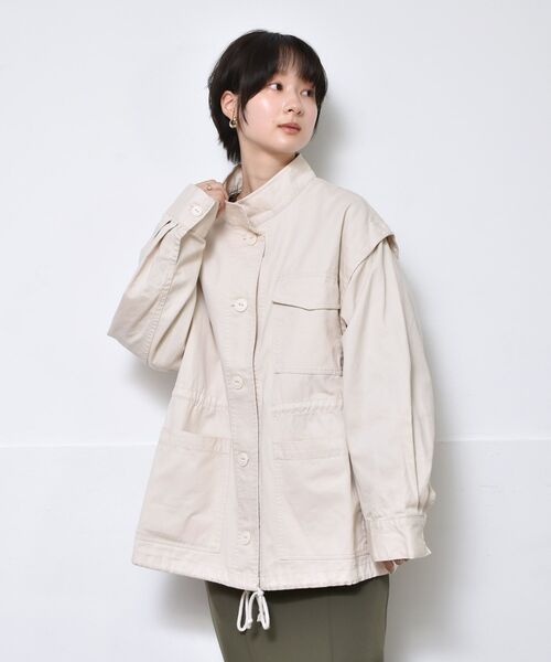 RETRO GIRL（レトロガール）の「2wayミリタリーJK（その他アウター・レディース・グリーン/ナチュラル/ブラック・FREE）」の3枚目の写真