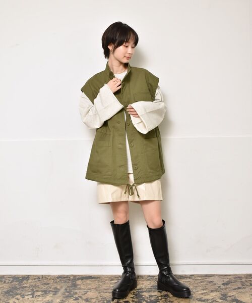 RETRO GIRL（レトロガール）の「2wayミリタリーJK（その他アウター・レディース・グリーン/ナチュラル/ブラック・FREE）」の14枚目の写真