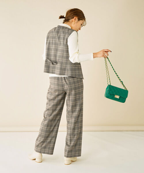 NOLLEY’S(ノーリーズ)の「ピーチセミワイドパンツ(その他パンツ・レディース・ブラック/ブラウン系その他/グレー系その他・38/34/36)」の18枚目の写真