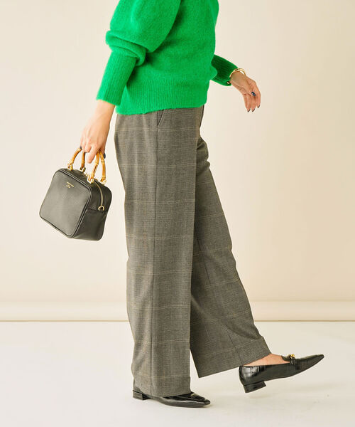 NOLLEY’S(ノーリーズ)の「ピーチセミワイドパンツ(その他パンツ・レディース・ブラック/ブラウン系その他/グレー系その他・38/34/36)」の15枚目の写真