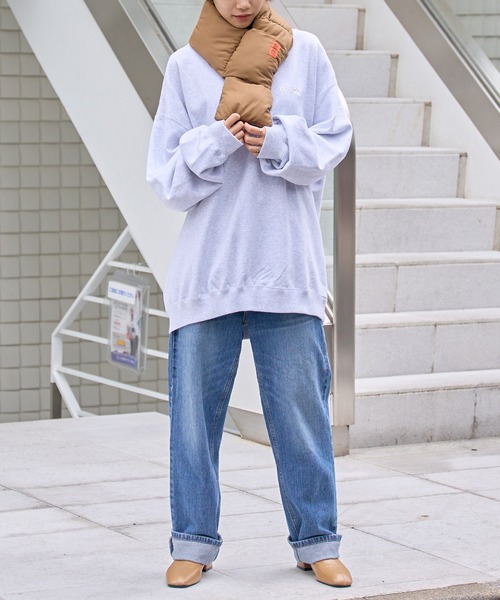 UNIVERSAL OVERALL(ユニバーサルオーバーオール)の「【UNIVERSAL OVERALL】UOタフタ中綿マフラー※ YMY(マフラー・メンズ・ベージュ/ダークグリーン/ダークブラウン/ブラック・FREE)」の13枚目の写真