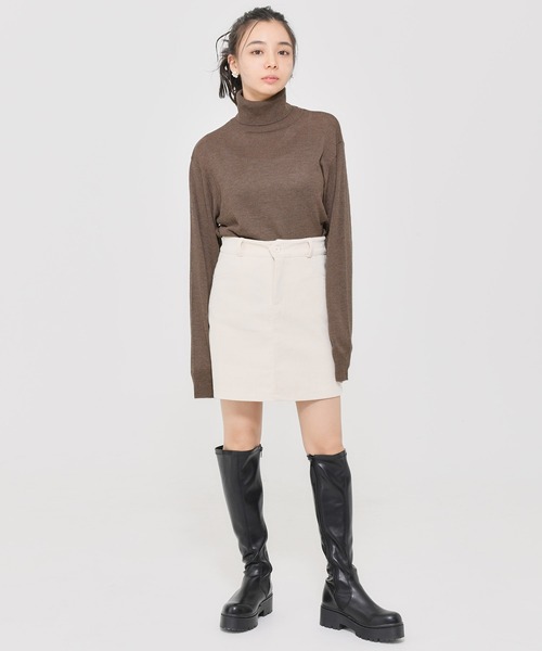 Dita Muaj.（ディータムアージュ）の「ソフトタッチタートルニット（ニット/セーター・レディース・ベージュ/アイボリー/ブラウン/ブラック・FREE）」の19枚目の写真