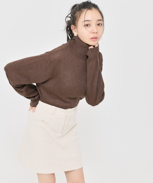 Dita Muaj.(ディータムアージュ)の「ソフトタッチタートルニット(ニット/セーター・レディース・ベージュ/アイボリー/ブラウン/ブラック・FREE)」の17枚目の写真