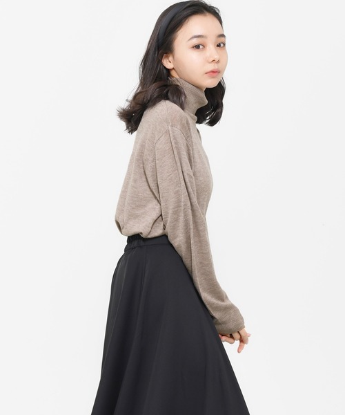 Dita Muaj.（ディータムアージュ）の「ソフトタッチタートルニット（ニット/セーター・レディース・ベージュ/アイボリー/ブラウン/ブラック・FREE）」の12枚目の写真