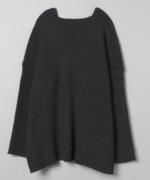 JEANASIS（ジーナシス）の「7G WアゼキリカエVプルオーバー/176295（ニット/セーター・レディース・チャコールグレー/ライトグレー/オレンジ・FREE）」の13枚目の写真