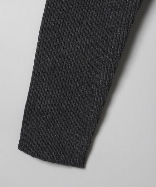 JEANASIS（ジーナシス）の「7G WアゼキリカエVプルオーバー/176295（ニット/セーター・レディース・チャコールグレー/ライトグレー/オレンジ・FREE）」の16枚目の写真