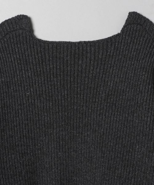 JEANASIS（ジーナシス）の「7G WアゼキリカエVプルオーバー/176295（ニット/セーター・レディース・チャコールグレー/ライトグレー/オレンジ・FREE）」の18枚目の写真