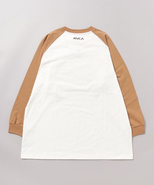 RVCA(ルーカ)の「【ムラサキスポーツ限定】RVCA/ルーカ ロンT BD043-P01(Tシャツ/カットソー・レディース・ベージュ/ブラック/グリーン・S/M/L)」の4枚目の写真